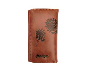 Cotton Road - Protea Bloom Trifold Purse