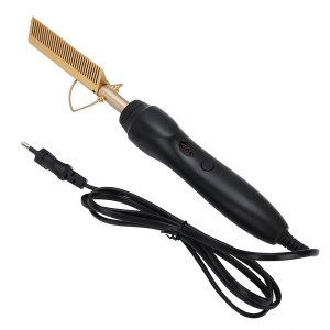 Multi Functional Electric Heating Hair Straightener Comb Hair Curler