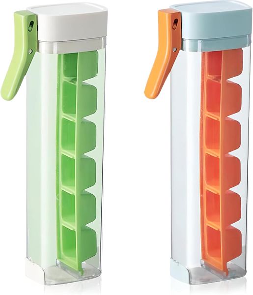 Ice Cube Mold Household Ice Maker Food Grade Press Ice Tray 2 Sets