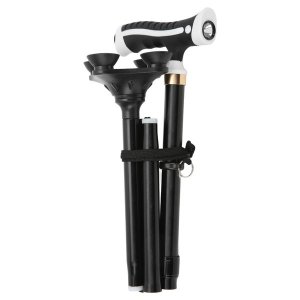 LED walking stick with 360 shock base