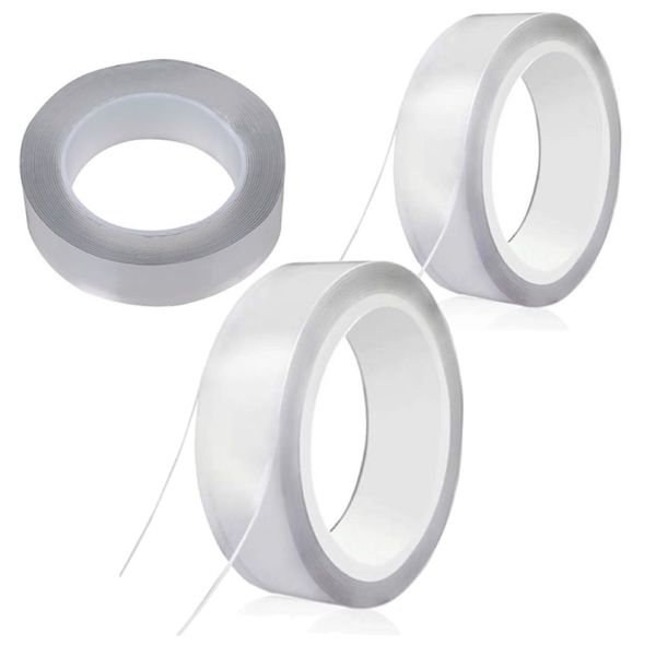 Home Tools Double Sided Tape Transparent Set of 3