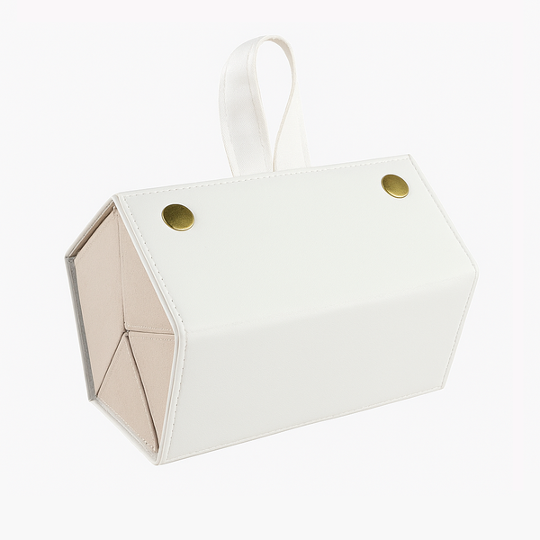 Sunglasses Organizer Case with 5 Slots - White