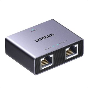 UGREEN 1-to-2 Gigabit Ethernet Splitter, 1000Mbps LAN Network Adapter