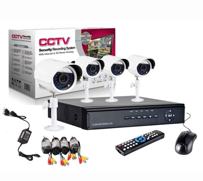 8 Camera Security Recording System With Internet And 3G Phone Viewing