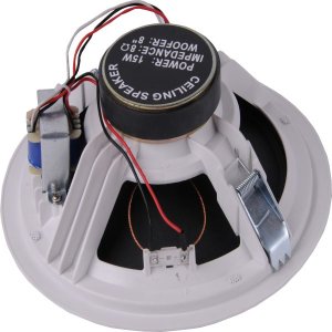 Ceiling Speaker 8" SPKR with 10" Grill 15W 100V Line White