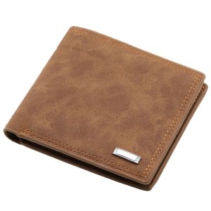Mens Wallet Leather Large Capacity Trifold for Men with 10 Card Holders