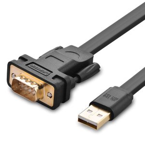 UGreen 20218 USB2.0 M to DB9 RS232 2m Cab-BK