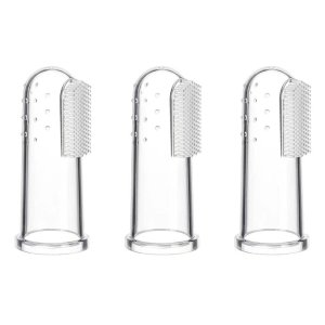3 Piece-Baby Finger Toothbrush for Training Teething - Infant &amp; Toddles