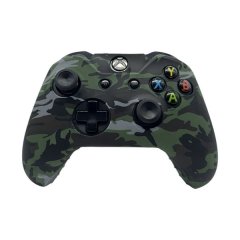 Classic Silicone Camouflage Design Controller Cover - Green