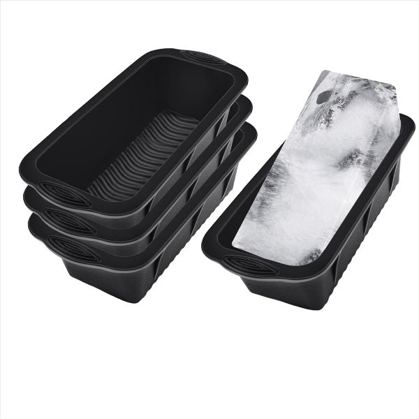 Ice Block Mold,4 Pack 9.4Lbs Ice-Cubes for Cold Plunge or Coolers,Reusable