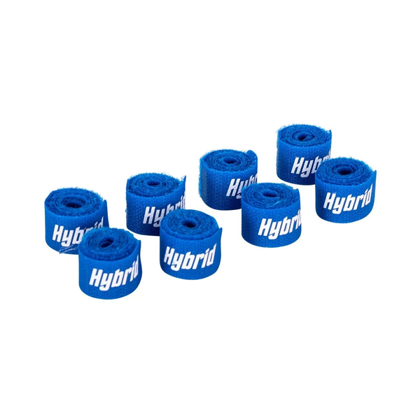 Hybrid CABHYB081 - Set of 8 Blue Speaker Cable Velcro Straps