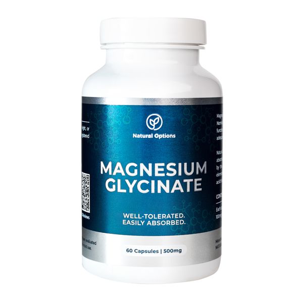Natural Options Magnesium Glycinate - 60 Capsules