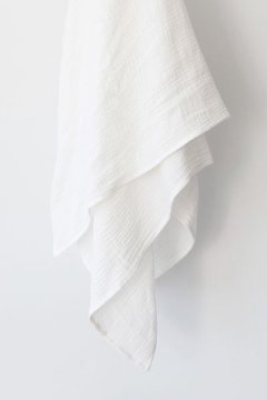 Phlo Studio- White Muslin Swaddle Blanket
