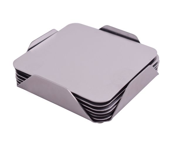 Marco Stainless Steel Coaster 6 Piece Set