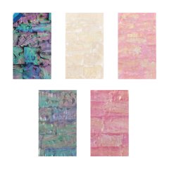 5 Sheet Nail Art Sticker Adhesive Broken Gradient Mermaid Shell