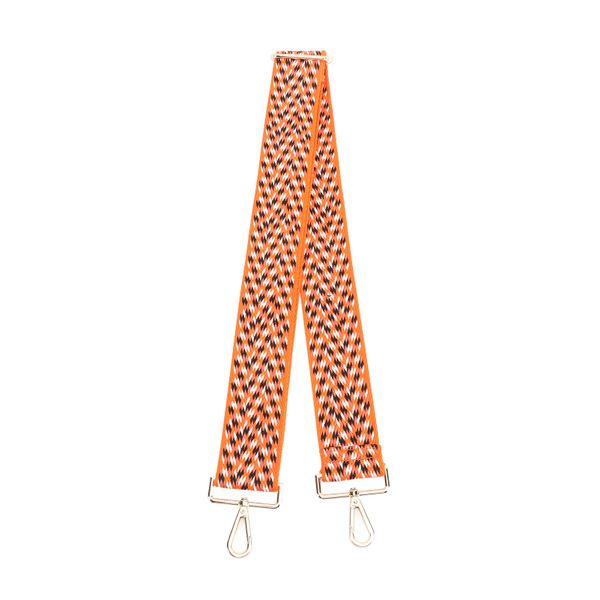 Orange/Black Woven Polyester Camera Neck Strap