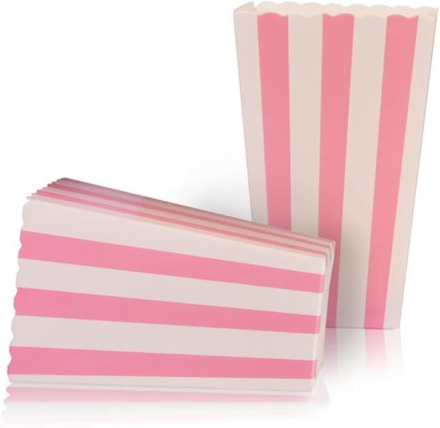 XRK 40-Pack Popcorn Boxes Sturdy and Durable Paper Popcorn Bucket