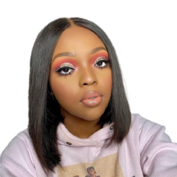 Brazilian Hair Wig, Straight 4x1 Part Wig "12".