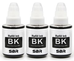 SBR Canon GI-490 Compatible inks - Black - 3 Set
