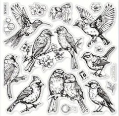 Trocraft Transparent Birds Stamp