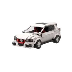 Volkswagen Golf Mk5 GTi Inspired Building Block Set - White 393 Pieces