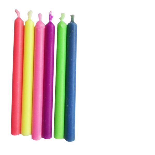 Magic Coloured Flame Candles - 6-Pack