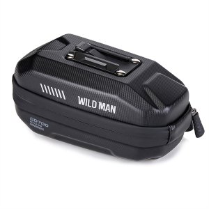 WILD MAN GD700 Waterproof Mountain Bike Tail Bag, Black