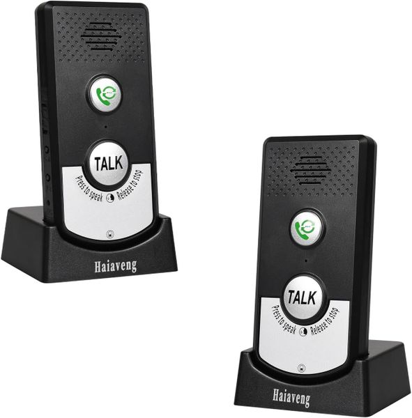 2 Way Wireless Intercom for Home Hospital Hotel ,1km Range Indoor Intercoms