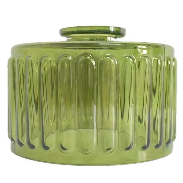 Decor Classic Pendant Light Fixture Green Glass Lampshade - 17cm