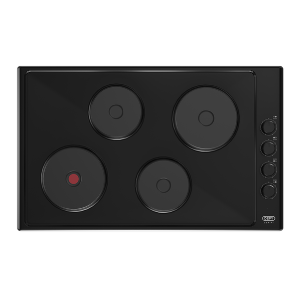 Defy DHD416 82cm Gemini Solid Hob w/ Control Panel - Black