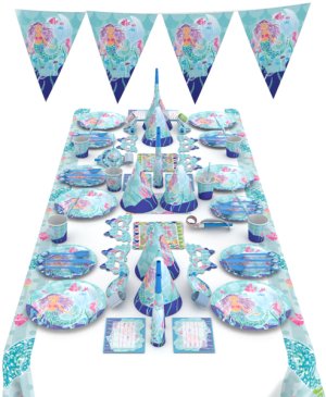 Mermaid Birthday Party Table Decor Set
