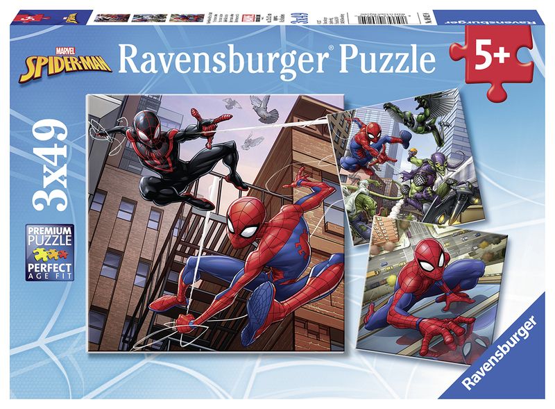Ravensburger 3X49 Piece Puzzle-Spiderman