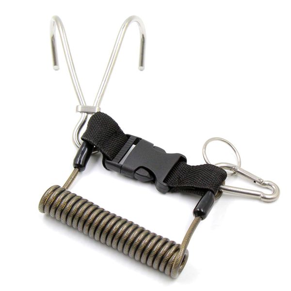 Scuba Reef Stainless Steelhook Double Diving Reef Hook With Spiral
