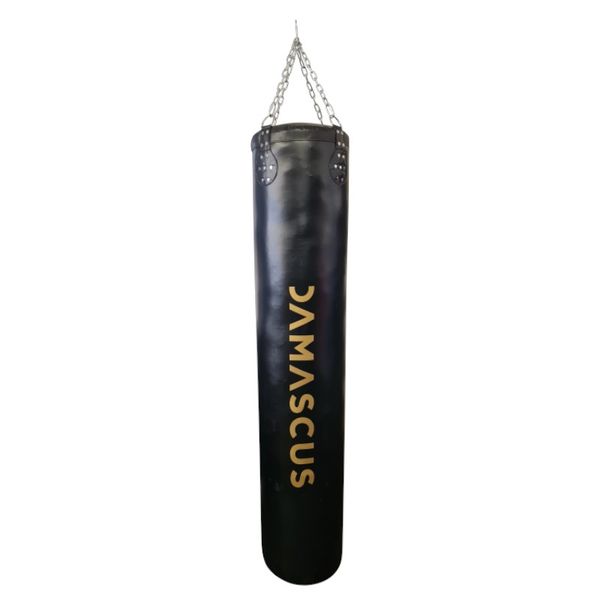 Damascus Boxing 60kg Muay Thai Bag: Heavy Duty Black with Gold Print