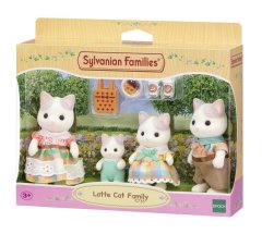 Sylvanian Families Latte Cat Family