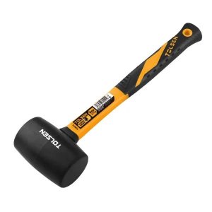 Tolsen Black Rubber Mallet With Fiberglass Handle