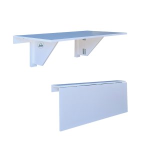 Smartfold Wall-Mounted Drop Leaf Table 100x53cm - White