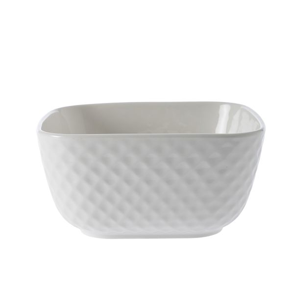 George &amp; Mason - Diamond Textural Rectangular Bowl 15.5x15.5x7.5cm - Small