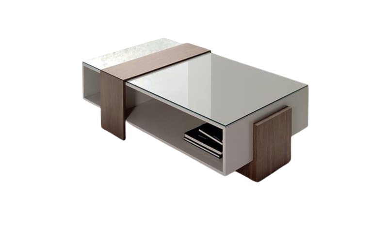 Dove Coffee Table with Adjustable glass