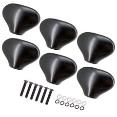 6 Pcs Zinc Alloy Guitar Tuning Pegs Cap Guitar Accessories Black
