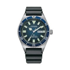 Citizen Mens Black Rubber Strap Watch - NY0129-07L