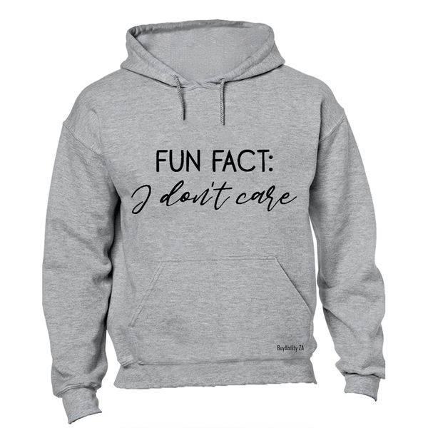 Fun Fact - Mens - Hoodie - Grey