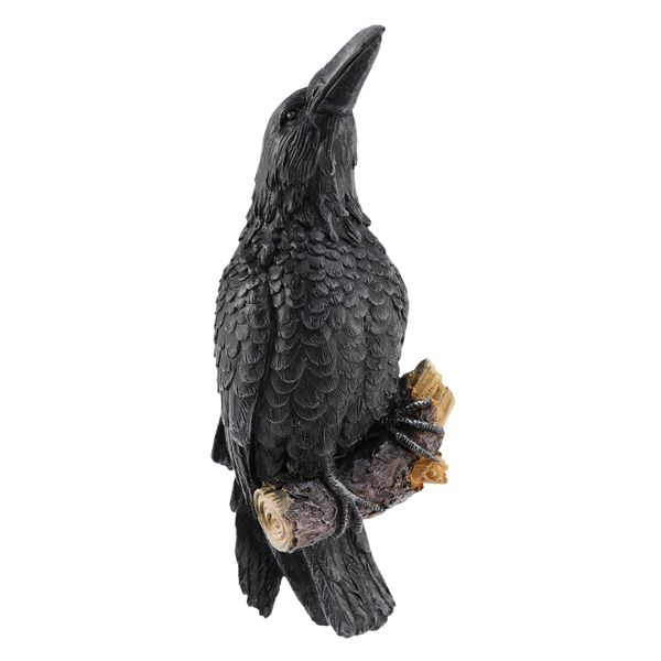 Raven Resin Statue Outdoor Crows Halloween Decor Creative Decoration