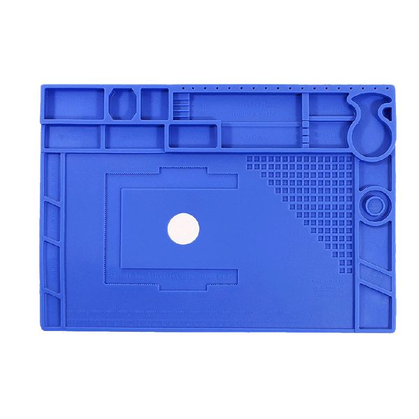 Anti-Slip Magnetic Heat-Resistant Silicone Work Mat for Soldering Repair