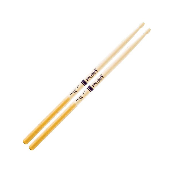 Promark TXPG5AW Classic Hickory 5A ProGrip Oval Tip
