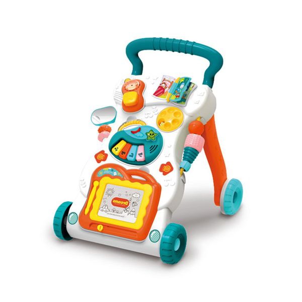 2in1 Baby Walker Toy with Musical Education Toys and Draw Board