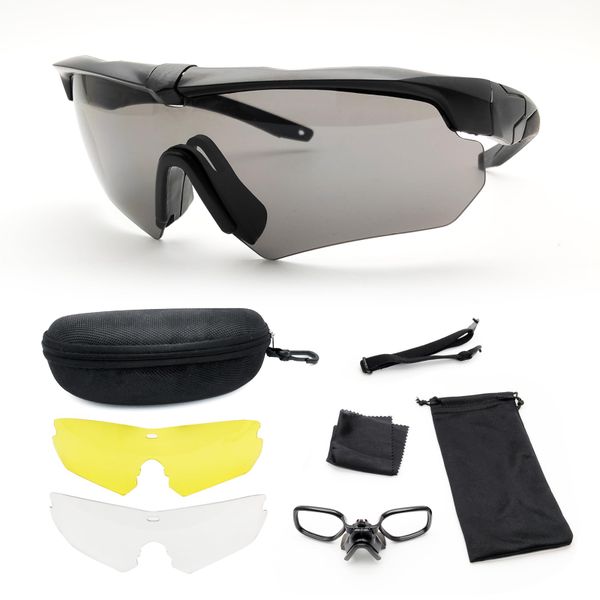 Sports tactical eyewear kit, ANSI Z87+ Standard, 100% UV400