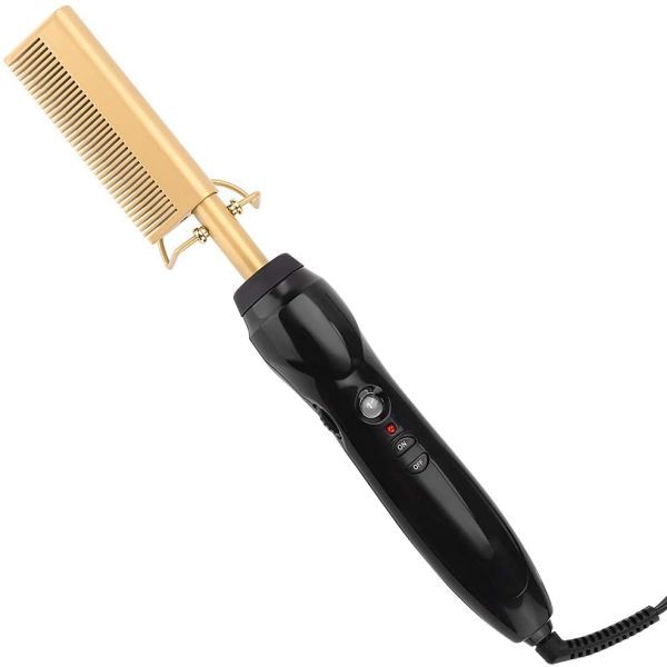 Optic PTC Heated Fast Straight Hair Straightener Copper Comb