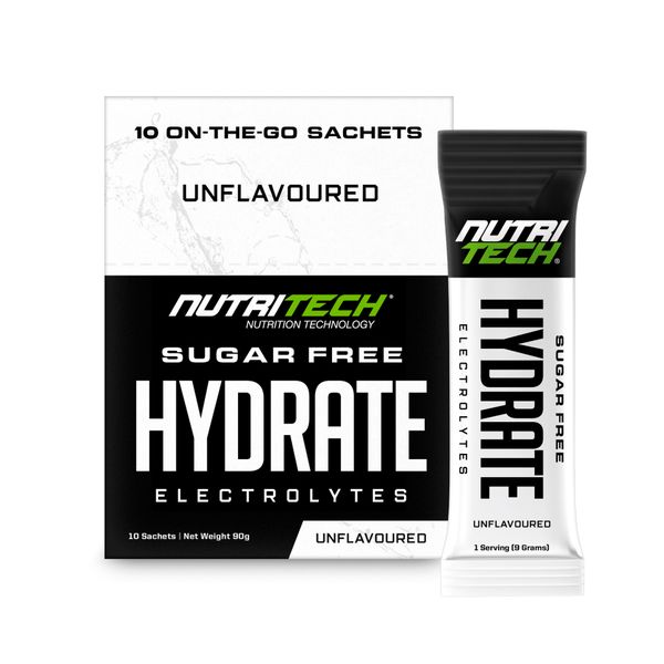 Nutritech Hydrate Electrolytes unflavoured 10sachets