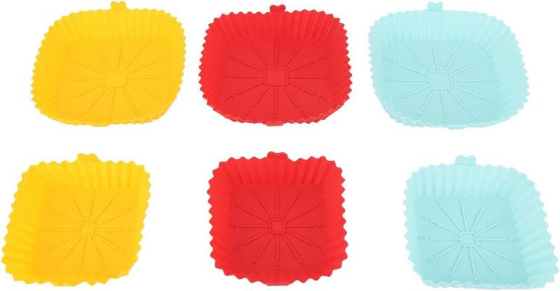 Fryer Silicone Liner Set-Reusable Non Stick Heat Fryer Pot
